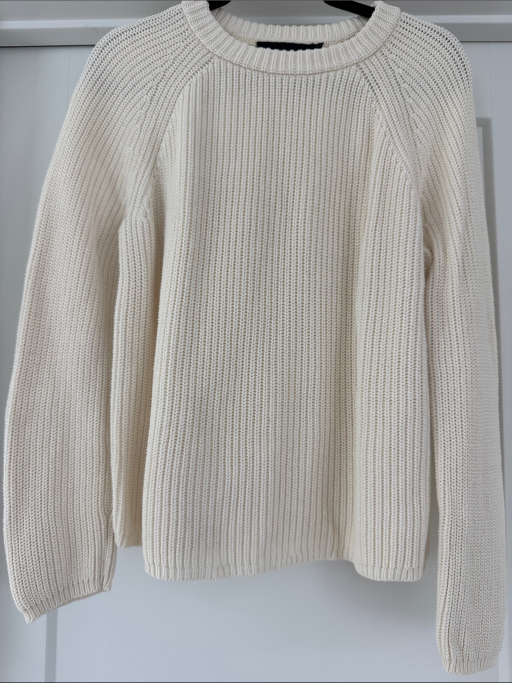 Jenni Kayne Cream Cotton Fisherman Sweater